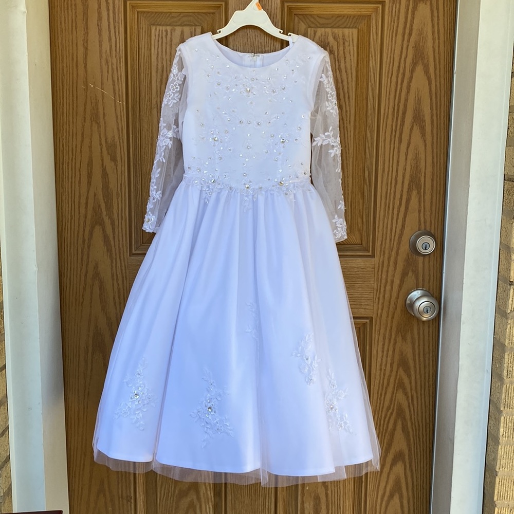 Sweetie Pie Collection Dress 3018T white